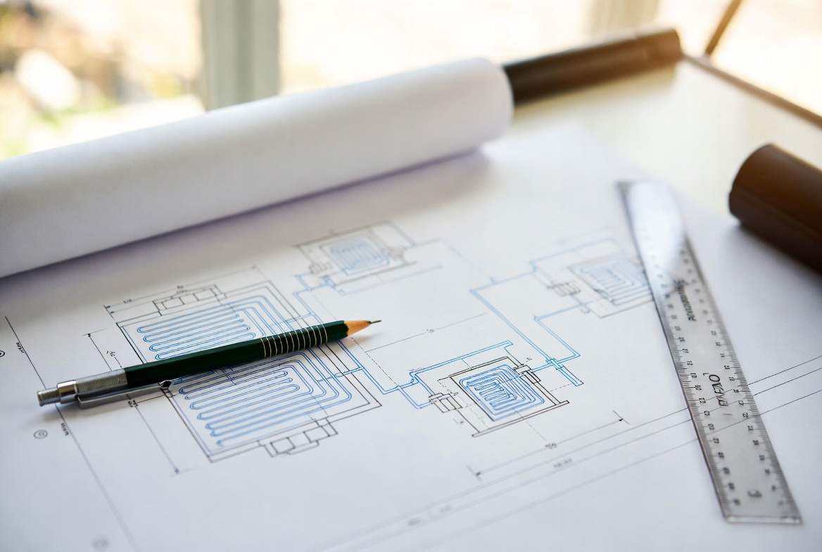 HLKS-Planung – Technische Zeichnung Heizung Lüftung Sanitär